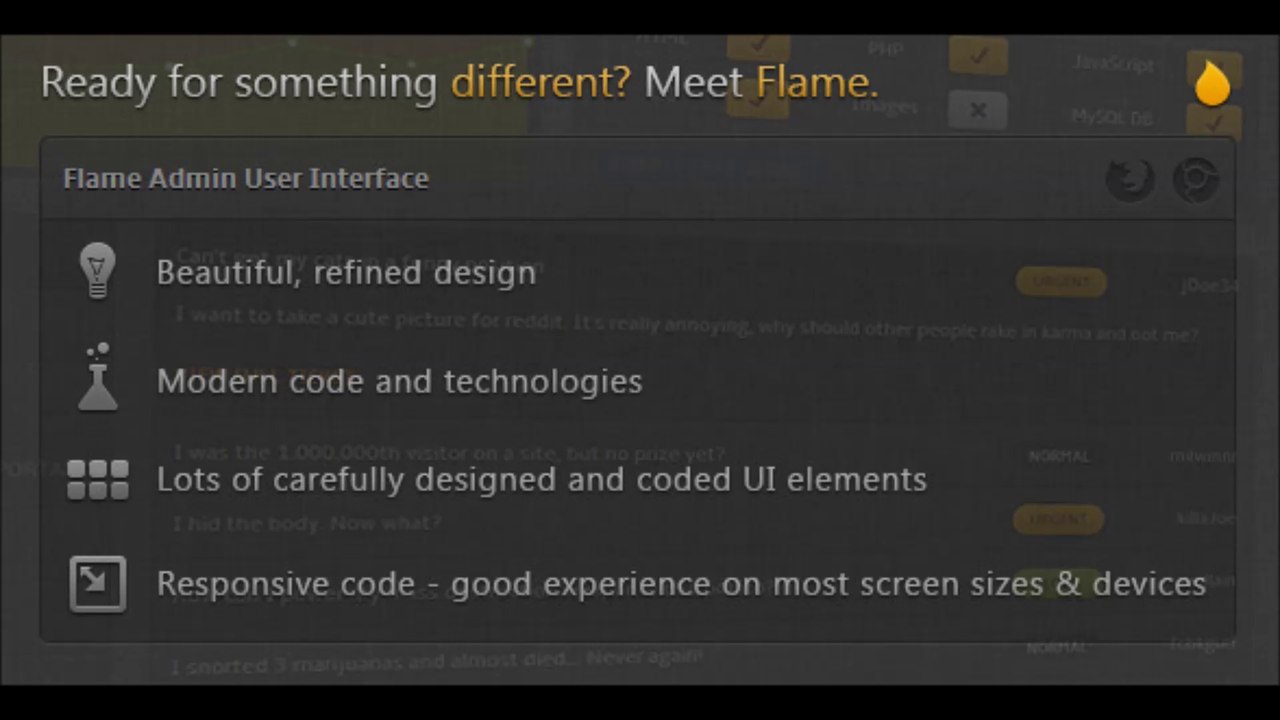 Download Free Flame Admin User Interface | themeforest.net