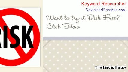 Keyword Researcher Download Free - Legit Download