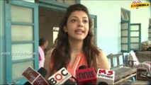 Kajal Aggarwal Celebrates B'Day With Old Age People|  www.iluvcinema.in