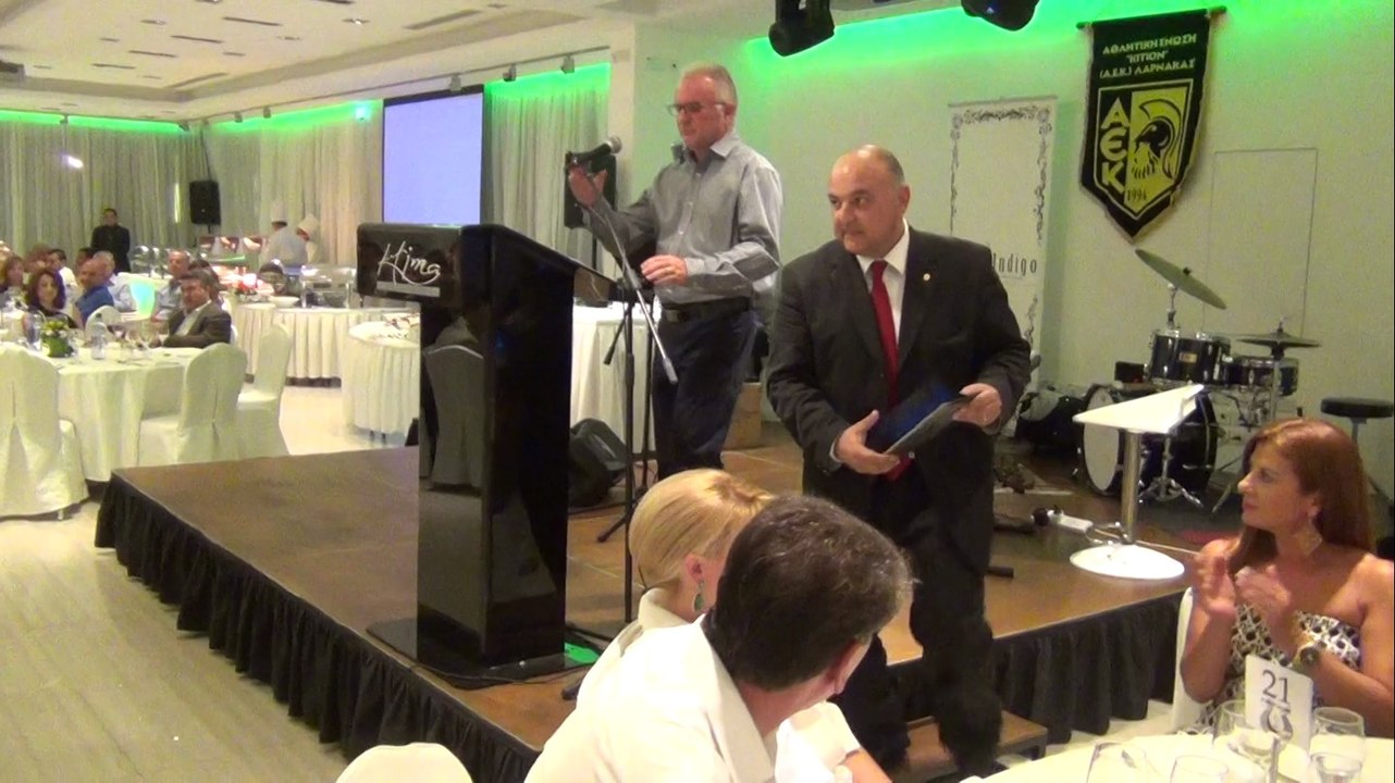 H ομιλία του προέδρου της ΑΕΚ στο Gala Dinner
