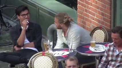 Bodypainted girl danish casting spot