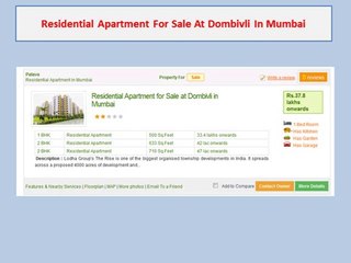 1 bhk flat for sale in dombivli