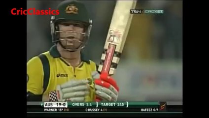 David Warner, Perfect RIGHT HANDED defense , Unbelieveable