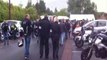 Cortège de motards à l'appel de l'association Hospimoto, entre Lens et Loison-sous-Lens