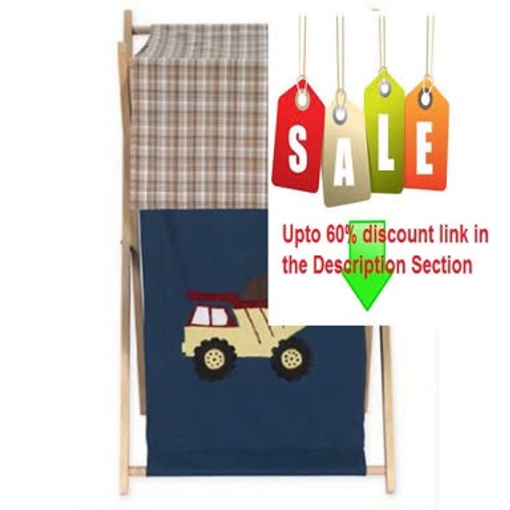 Best Price Baby and Kids Clothes Laundry Hamper for Sweet Jojo Designs for Construction Zone Bedding Review