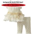 Cheap Deals Nannette Baby-Girls Newborn 2 Piece Mini Pleated Dress Legging Set Review
