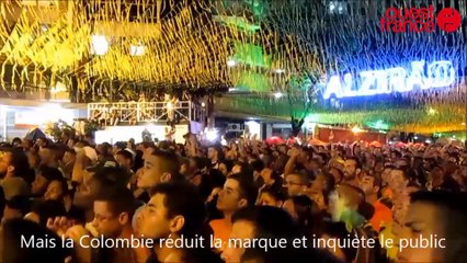 Coupe du Monde de foot Brésil-Colombie. La liesse après la victoire