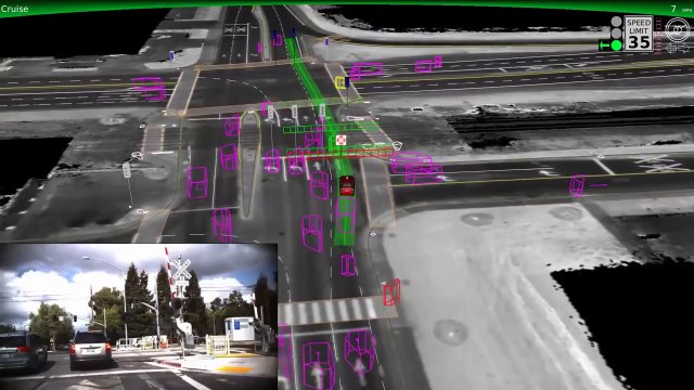 Google Self-Driving Car on City Streets