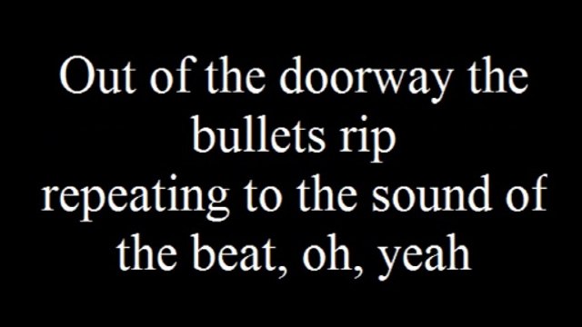 Queen Another One Bites the Dust with Lyrics