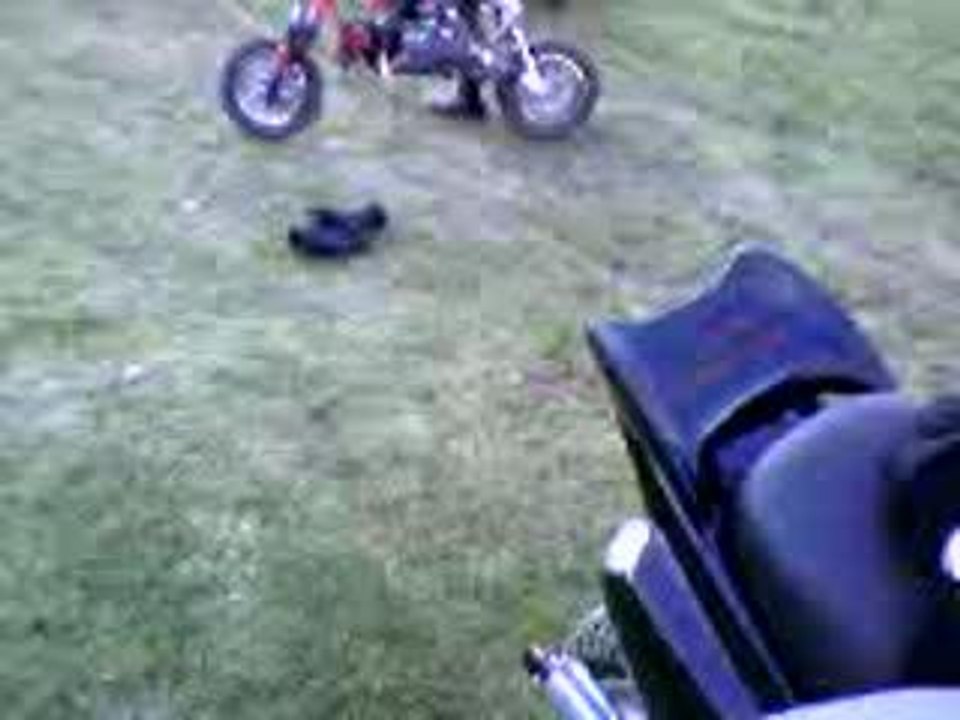 dirt bike démarrag