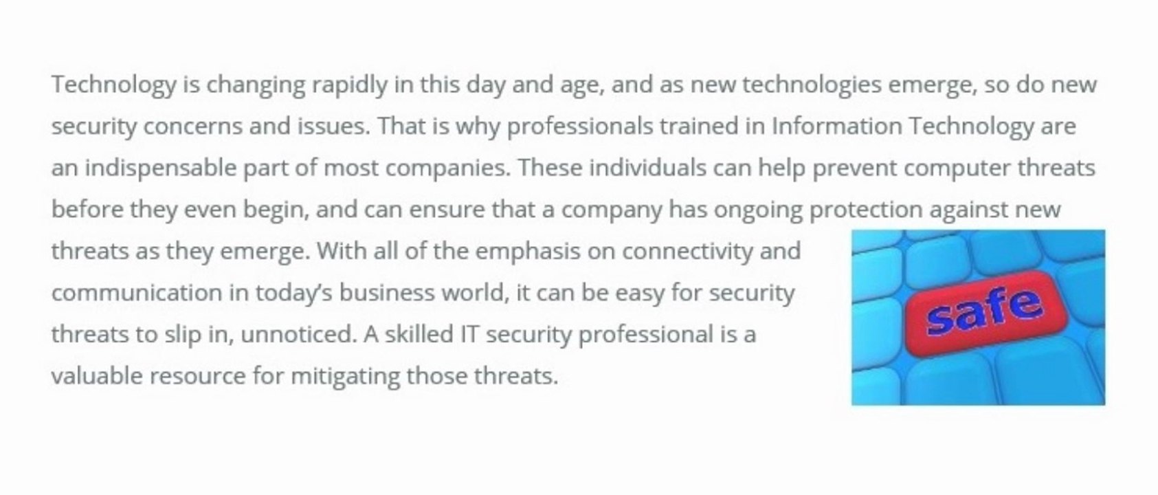 Horizon Online – Launching a New Career in IT Security