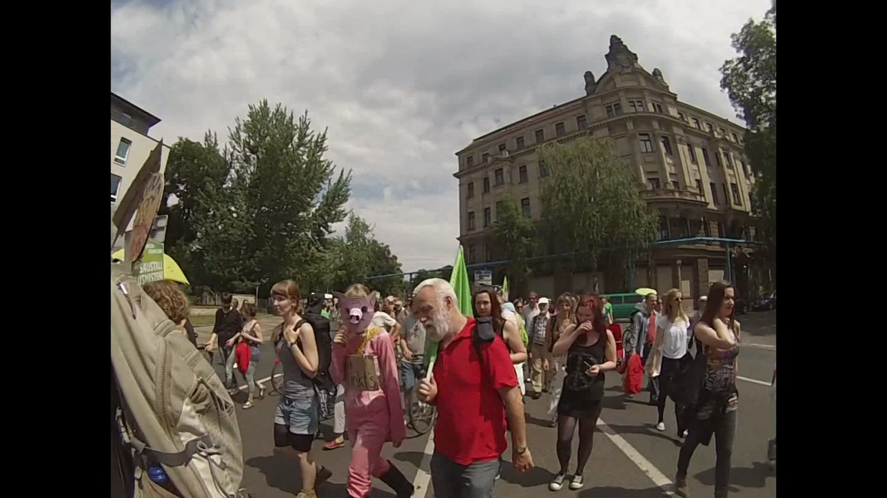 Demo: Wir haben Agrarindustrie satt! Dresden 05. Juli 2015