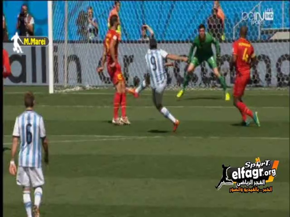 هدف الأرجنتين الأول في بلجيكا لهيجوين 1-0 | تعليق رؤوف خليف
