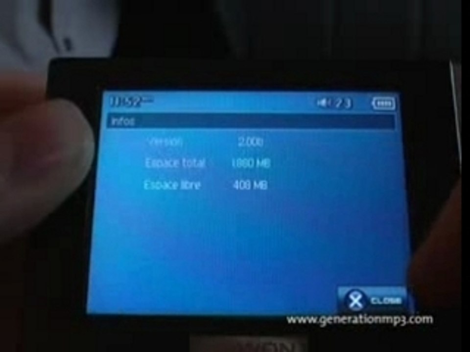 Test Cowon D2 par generationmp3.com
