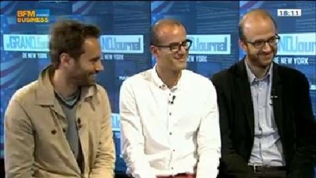 Michel et Augustin à la conquête des États-Unis: la Banana Farm s'installe à Brooklyn: Augustin Paluel-Marmont, Michel de Rovira et Antoine Chauvel, dans Le Grand Journal de New York - 05/07 1/4