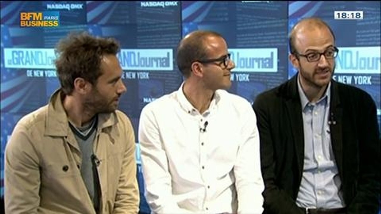 Michel et Augustin à la conquête des États-Unis: la "Banana Farm" s'installe à Brooklyn: Augustin Paluel-Marmont, Michel de Rovira et Antoine Chauvel, dans Le Grand Journal de New York - 05/07 2/4