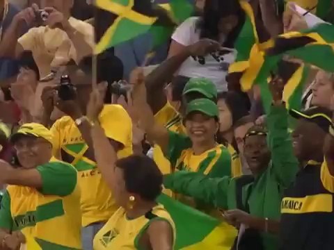 Olympic Games 2008 Beijing - Athletics 100m Mens Final - Usain Bolt Gold & World Record