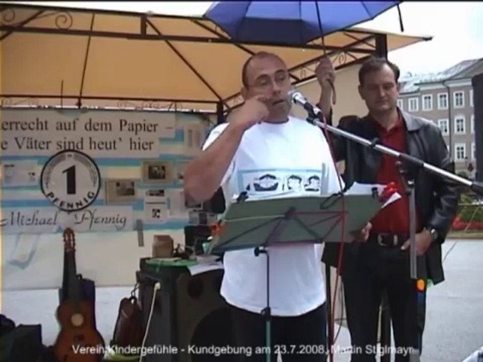 Kundgebung Verein Kindergefühle - Juli 2008 - Martin Stiglmayr