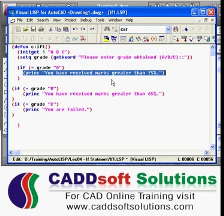 AutoLISP Programming Tutorial - 4A