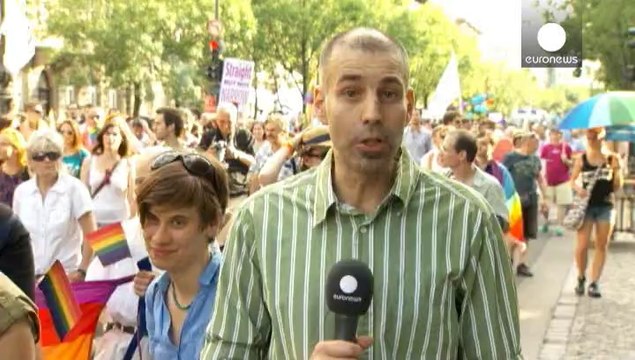 Thousands take to the streets of Budapest of annual Gay Pride
