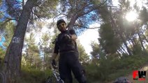 cyclist hit a tree at 50 kmh