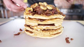Peanut Butter Pizza Pancake - Handle It