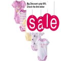Cheap Deals Calvin Klein Baby-Girls Newborn 5 Pack Bodysuits Purple and Yellow Group Review