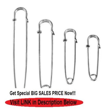 Best Deals 4pc Heavy-Duty Giant Steel Safety Pins - Choose 2-1/2 3 4 or 5 - Kilts Skirts Pin length: 5 Review