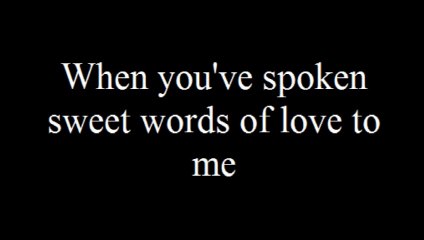 Buddy Holly Look at Me with Lyrics