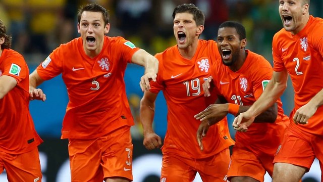 Brasil 2014 - Amsterdam celebra la clasificación de Holanda para semifinales