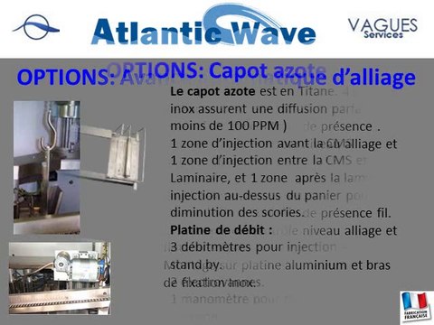 VAGUES SERVICES, ATLANTIC WAVE, machine de brasage à la vague d'exception