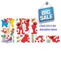 Best Price RoomMates RMK2076SCS Sesame Street Elmo-Centric Peel and Stick Wall Decals Review