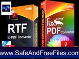 Download FoxPDF RTF to PDF Converter 3.0 Activation Key Generator Free