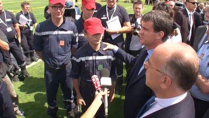 Le Premier ministre et le ministre de l’Intérieur au Rassemblement national des Jeunes sapeurs-pompiers