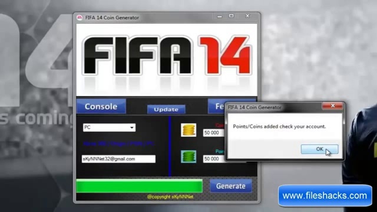 FIFA 14 Coins Generator 2014 No Survey