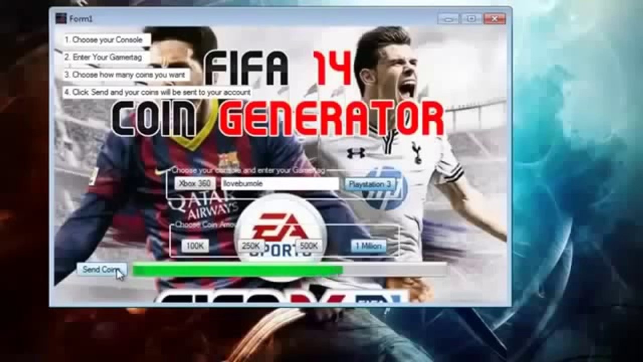 Fifa 14 Coins Hack 2014 Ultimate Team Coins Generator Update June 2014 FREE