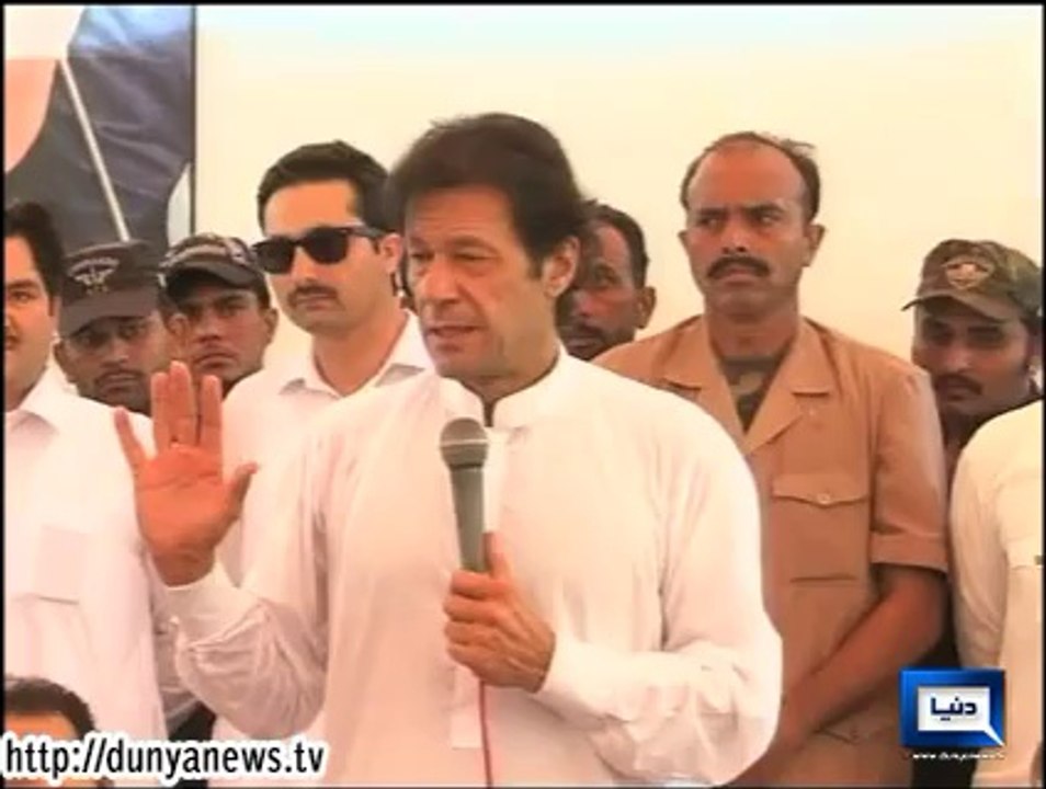 Dunya News-"IDPs will not be left alone by KPK Government" - Imran Khan on Bannu Visit