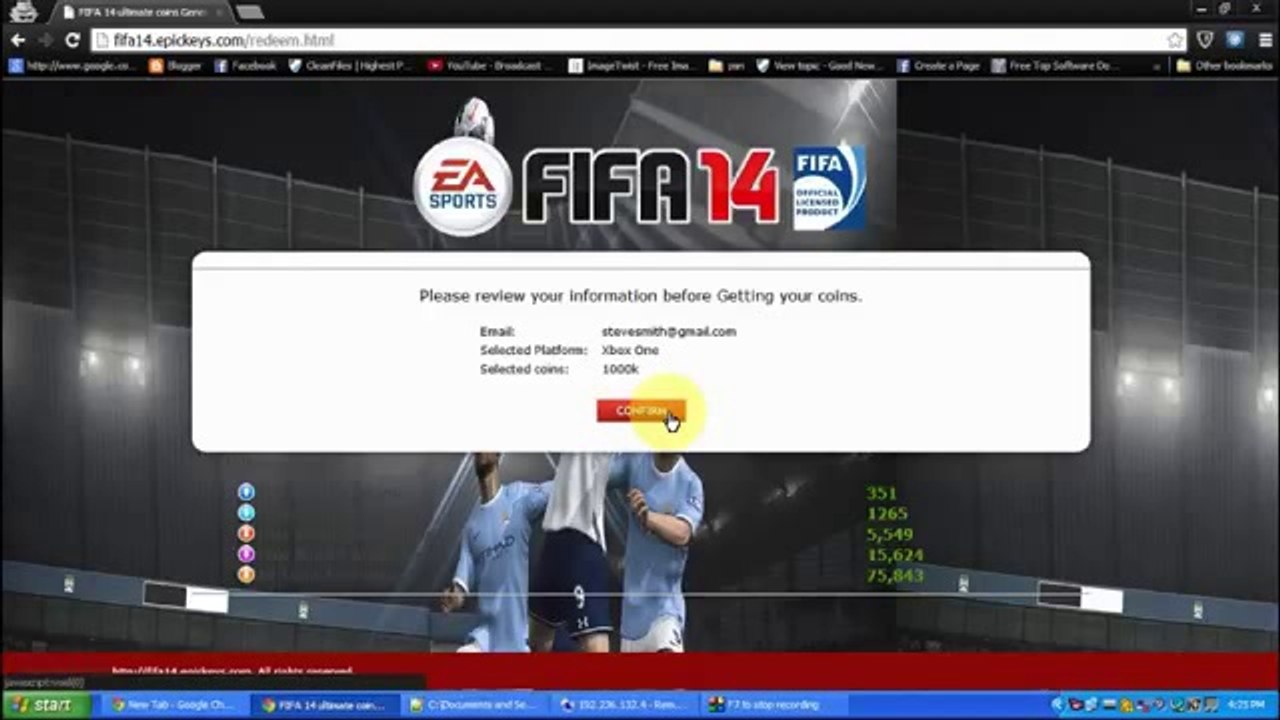 FIFA 14 Ultimate team Coins generator online