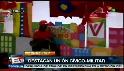 Celebran venezolanos 203 años de independencia