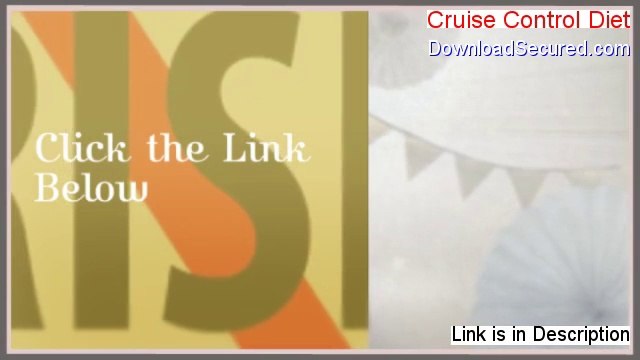 Cruise Control Diet Reviews (Hear my Review)