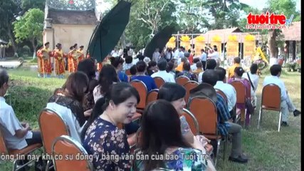 Hiến tặng tượng phật hoàng Trần Nhân Tông cho Huế