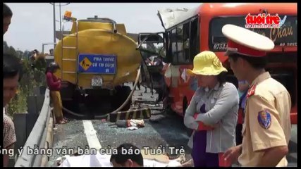 Tai nạn nghiêm trọng trên đường cao tốc nhiều người chết