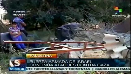 Israel bombardea Gaza, dos civiles resultan heridos