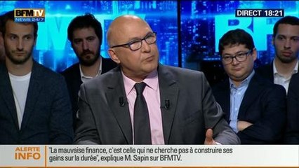 BFM Politique: L'interview de Michel Sapin, ministre des Finances et des Comptes publics, par Apolline de Malherbe - 06/07