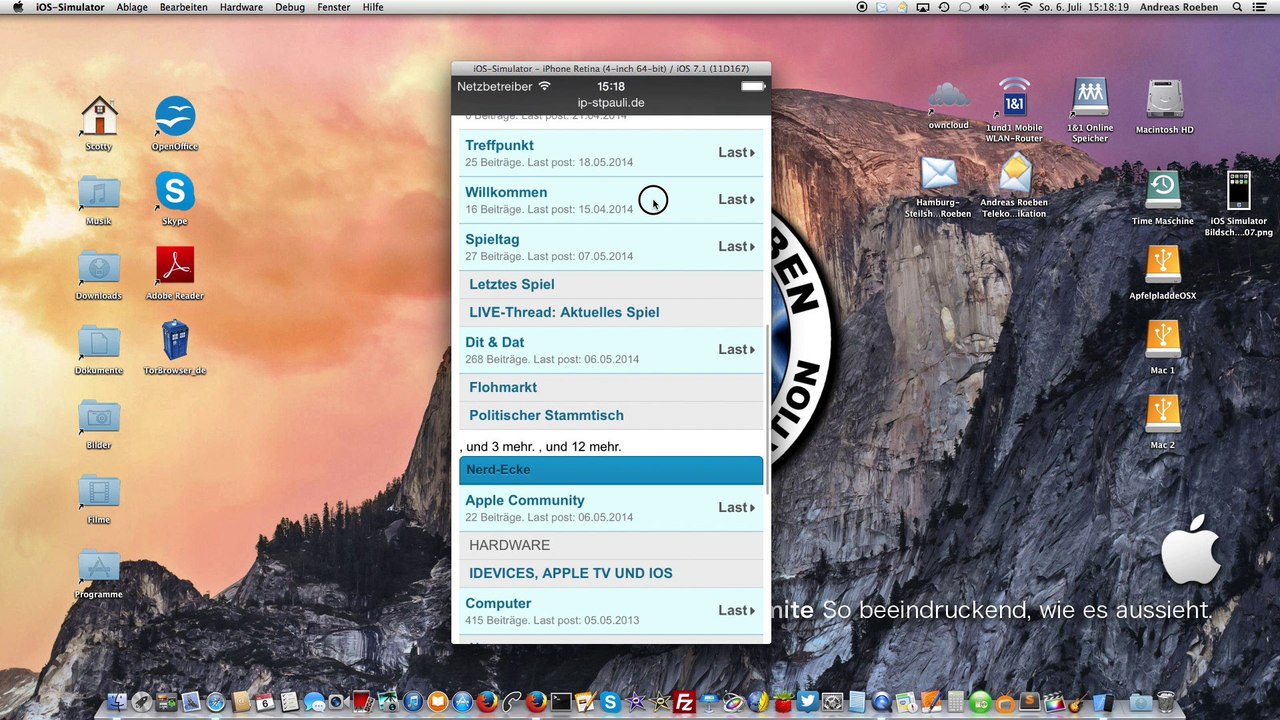 IP-Stpauli.de (Mobil auf iPhone, iPad, Smartphone und Tablet)