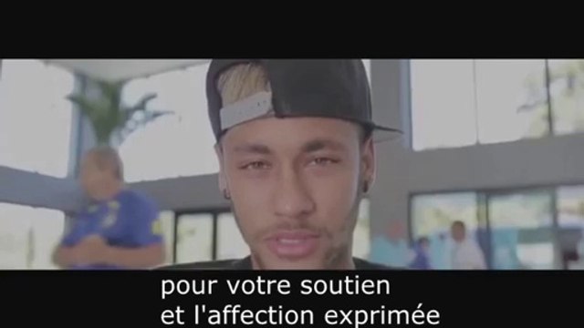 Le message de Neymar aux supporters et à ses coéquipiers