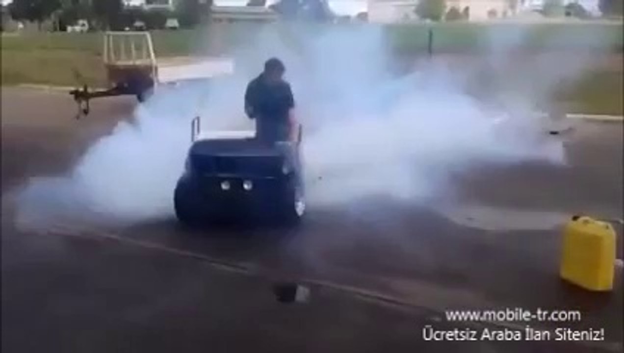 Golf arabasına Hayabusanın motoru koyarsanız ne olur ?