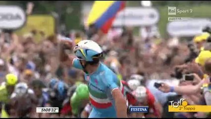 Tour de France - 2° tappa - La vittoria di Vincenzo Nibali