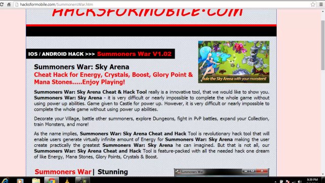 Summoners War Hack Energy, Crystals & Boost for iOS iPhone iPad and Android 2014!