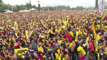 Jogadores colombianos têm festa em Bogotá